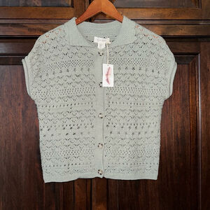 Jessica Simpson Light Gray Knit Cardigan
